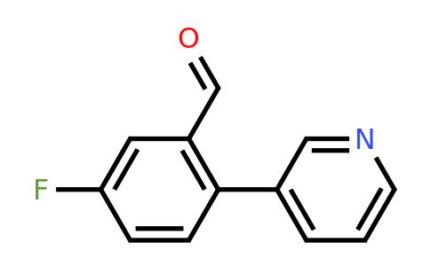1214370-61-2 | 5-Fluoro-2-(pyridin-3-yl)benzaldehyde