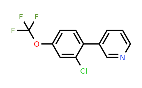 1214371-73-9 | 3-(2-Chloro-4-(trifluoromethoxy)phenyl)pyridine
