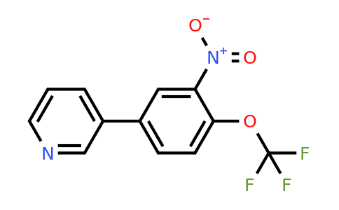 3-(3-Nitro-4-(trifluoromethoxy)phenyl)pyridine