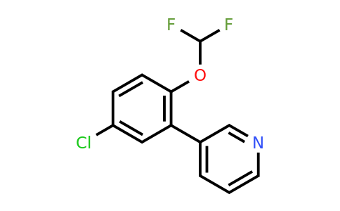 1214377-33-9 | 3-(5-Chloro-2-(difluoromethoxy)phenyl)pyridine