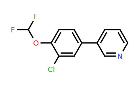 1214377-35-1 | 3-(3-Chloro-4-(difluoromethoxy)phenyl)pyridine