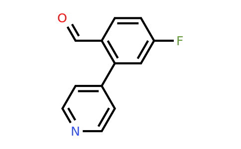 1214380-05-8 | 4-Fluoro-2-(pyridin-4-yl)benzaldehyde