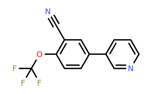 1214380-34-3 | 5-(Pyridin-3-yl)-2-(trifluoromethoxy)benzonitrile