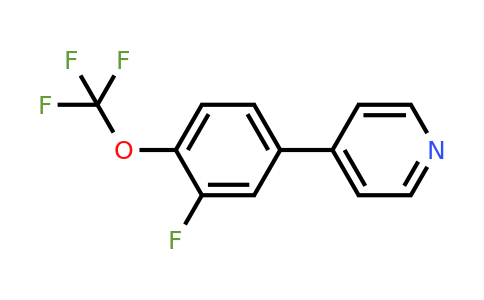 1214380-60-5 | 4-(3-Fluoro-4-(trifluoromethoxy)phenyl)pyridine