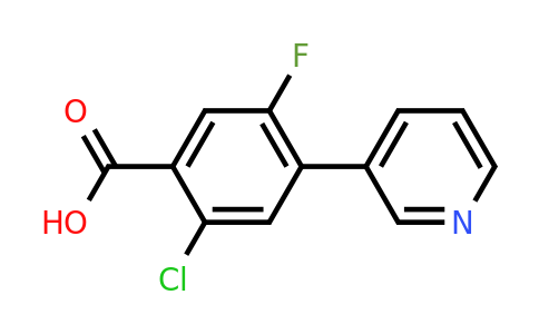 1214388-96-1 | 2-Chloro-5-fluoro-4-(pyridin-3-yl)benzoic acid