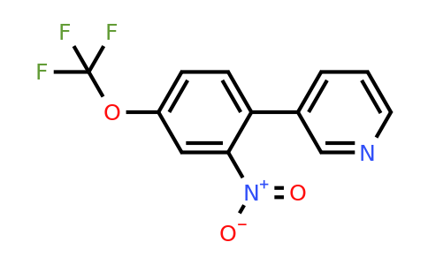 1214389-01-1 | 3-(2-Nitro-4-(trifluoromethoxy)phenyl)pyridine