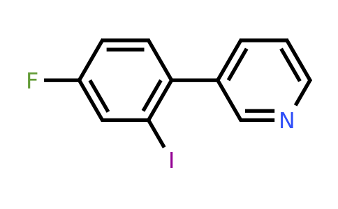 1214389-71-5 | 3-(4-Fluoro-2-iodophenyl)pyridine