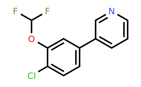 1214391-81-7 | 3-(4-Chloro-3-(difluoromethoxy)phenyl)pyridine