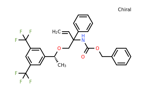 1214741-17-9 | BENZYL ((S)-1-((R)-1-(3,5-BIS(TRIFLUOROMETHYL)PHENYL)ETHOXY)-2-PHENYLBUT-3-EN-2-YL)CARBAMATE