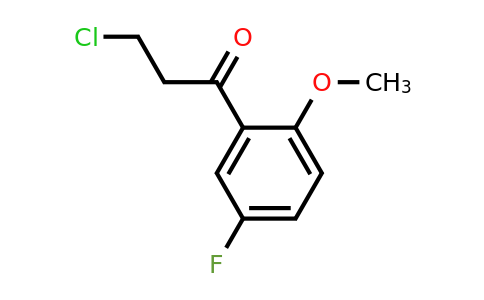 1215970-15-2 | 3-Chloro-5'-fluoro-2'-methoxypropiophenone