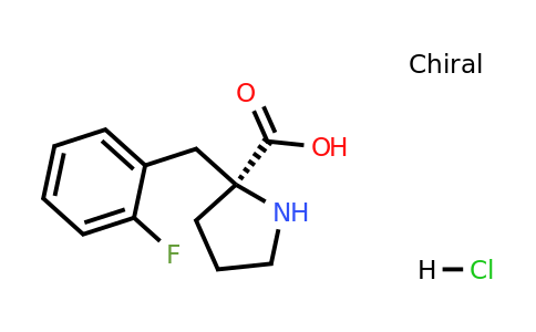 1217651-48-3 | (S)-2-(2-Fluorobenzyl)pyrrolidine-2-carboxylic acid hydrochloride