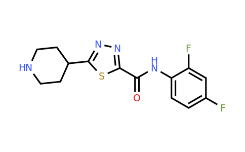 1217862-99-1 | N-(2,4-Difluorophenyl)-5-(piperidin-4-yl)-1,3,4-thiadiazole-2-carboxamide