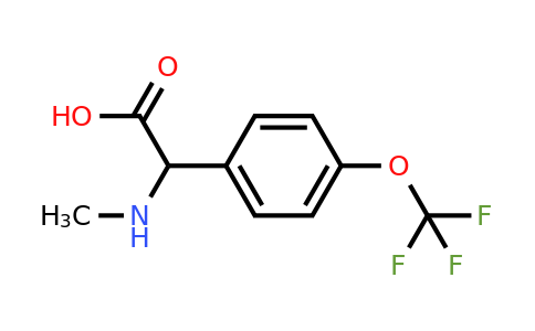 1218157-85-7 | 2-(Methylamino)-2-(4-(trifluoromethoxy)phenyl)acetic acid