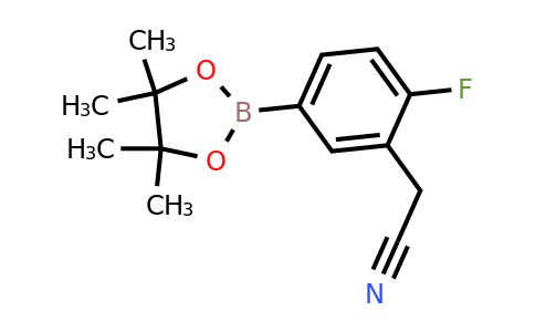 1220219-51-1 | 2-(2-Fluoro-5-(4,4,5,5-tetramethyl-1,3,2-dioxaborolan-2-yl)phenyl)acetonitrile