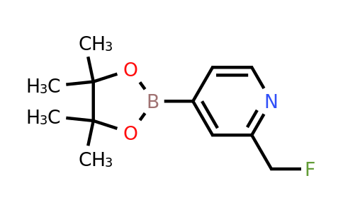 1220696-61-6 | 2-(Fluoromethyl)-4-(4,4,5,5-tetramethyl-1,3,2-dioxaborolan-2-yl)pyridine