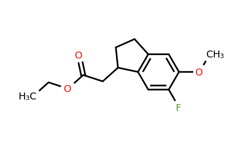 1224104-16-8 | Ethyl 2-(6-fluoro-5-methoxy-2,3-dihydro-1H-inden-1-yl)acetate
