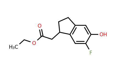 1224104-17-9 | Ethyl 2-(6-fluoro-5-hydroxy-2,3-dihydro-1H-inden-1-yl)acetate