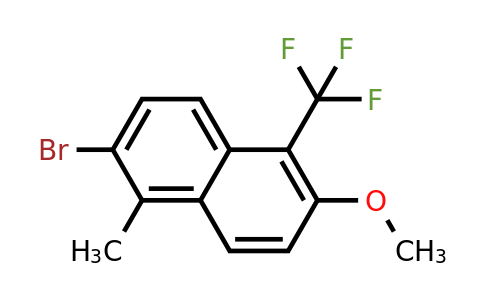 122670-67-1 | 2-Bromo-6-methoxy-1-methyl-5-(trifluoromethyl)naphthalene