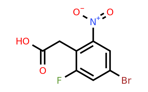 1227270-93-0 | (4-Bromo-2-fluoro-6-nitrophenyl)acetic acid