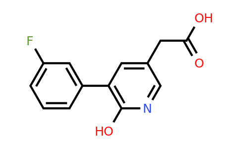 5-(3-Fluorophenyl)-6-hydroxypyridine-3-acetic acid
