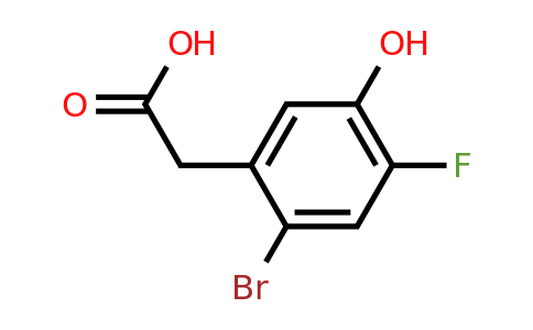1232402-57-1 | 2-Bromo-4-fluoro-5-hydroxyphenylacetic acid
