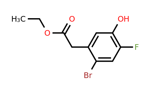 1232402-58-2 | Ethyl 2-bromo-4-fluoro-5-hydroxyphenylacetate