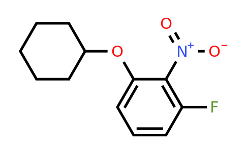 1233951-56-8 | 1-(Cyclohexyloxy)-3-fluoro-2-nitrobenzene