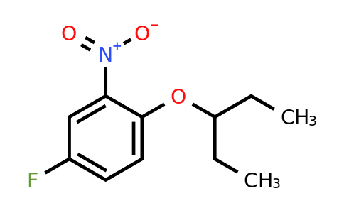 1233955-77-5 | 4-Fluoro-2-nitro-1-(pentan-3-yloxy)benzene