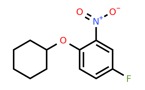 1233958-93-4 | 1-(Cyclohexyloxy)-4-fluoro-2-nitrobenzen