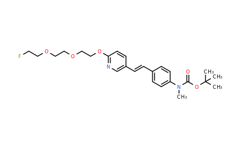 1234208-04-8 | Tert-butyl (e)-(4-(2-(6-(2-(2-(2-fluoroethoxy)ethoxy)ethoxy)pyridin-3-yl)vinyl)phenyl)(methyl)carbamate