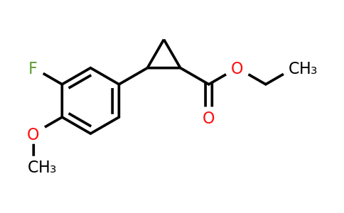 1234845-29-4 | Ethyl 2-(3-fluoro-4-methoxyphenyl)cyclopropanecarboxylate