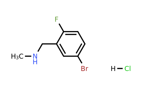 1235439-04-9 | 1-(5-Bromo-2-fluorophenyl)-N-methylmethanamine hydrochloride