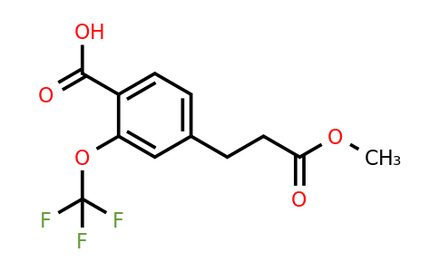 1237102-40-7 | 4-(3-Methoxy-3-oxopropyl)-2-(trifluoromethoxy)benzoic acid
