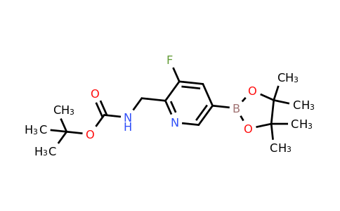 1240133-41-8 | tert-Butyl N-{[3-fluoro-5-(4,4,5,5-tetramethyl-1,3,2-dioxaborolan-2-yl)pyridin-2-yl]methyl}carbamate