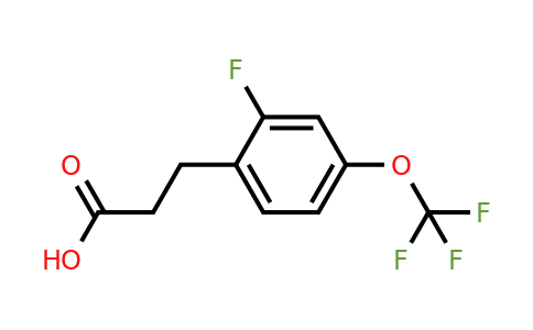 1240257-16-2 | 3-(2-Fluoro-4-(trifluoromethoxy)phenyl)propanoic acid