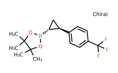 1240492-30-1 | 1,3,2-Dioxaborolane, 4,4,5,5-tetramethyl-2-[(1R,2R)-2-[4-(trifluoromethyl)phenyl]cyclopropyl]-