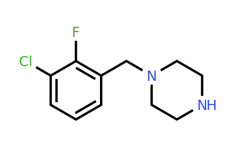 1-[(3-chloro-2-fluoro-phenyl)methyl]piperazine