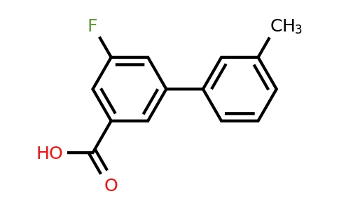 1242336-54-4 | 5-Fluoro-3'-methyl-[1,1'-biphenyl]-3-carboxylic acid