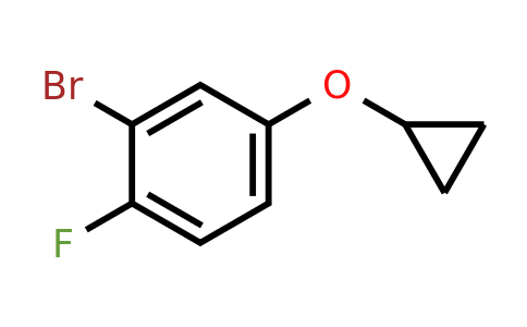 1243469-64-8 | 2-Bromo-4-cyclopropoxy-1-fluorobenzene
