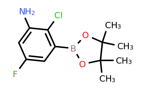 1244039-65-3 | 2-Chloro-5-fluoro-3-(4,4,5,5-tetramethyl-1,3,2-dioxaborolan-2-yl)aniline