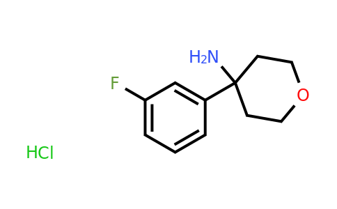 4-(3-Fluorophenyl)oxan-4-amine hydrochloride