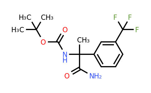 1245940-52-6 | tert-Butyl (1-amino-1-oxo-2-(3-(trifluoromethyl)phenyl)propan-2-yl)carbamate