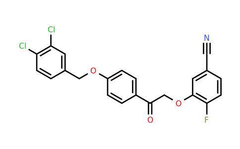 1246828-94-3 | 3-(2-(4-((3,4-DICHLOROBENZYL)OXY)PHENYL)-2-OXOETHOXY)-4-FLUOROBENZONITRILE
