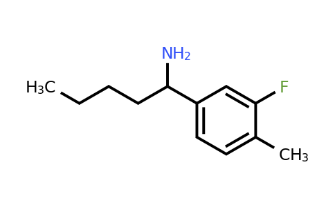 1247897-72-8 | 1-(3-Fluoro-4-methylphenyl)pentan-1-amine