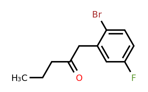 1248072-66-3 | 1-(2-Bromo-5-fluorophenyl)pentan-2-one