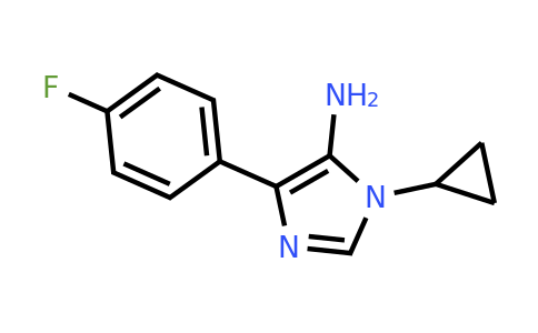 1-Cyclopropyl-4-(4-fluorophenyl)-1H-imidazol-5-amine