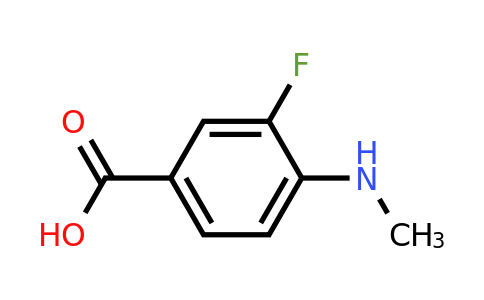 1248597-55-8 | 3-Fluoro-4-(methylamino)benzoic acid