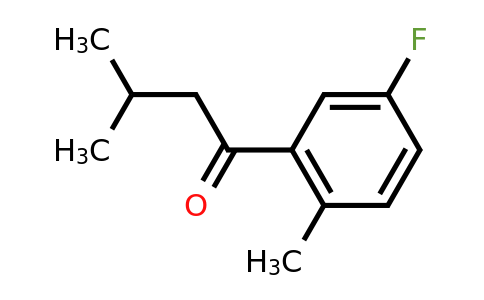 1250543-53-3 | 1-(5-Fluoro-2-methylphenyl)-3-methylbutan-1-one