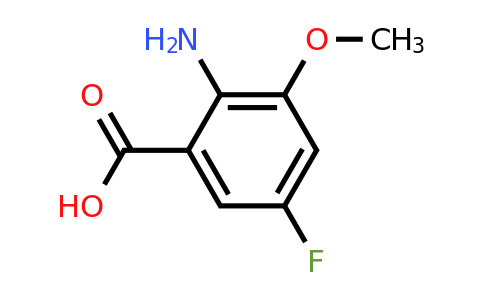 1250810-28-6 | 2-Amino-5-fluoro-3-methoxy-benzoic acid