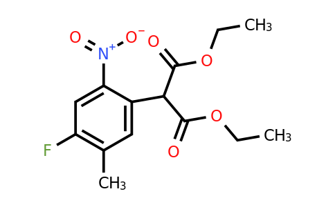 1251950-59-0 | Diethyl 2-(4-fluoro-5-methyl-2-nitrophenyl)malonate